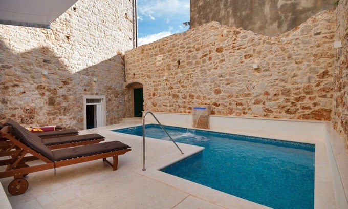 Bol Villa | Luxury Villa Bol with private pool, Jacuzzi and sauna by the sea in center of Bol on Brac island