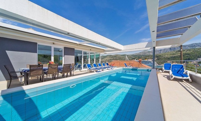 Dubrovnik Villa | Modern & Spacious Villa, Private Pool, Magnificent Views in the Desirable Lapad Area of Dubrovnik!