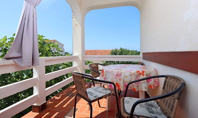 Potocnica Apartment | One bedroom apartment with terrace and sea view Potočnica, Pag (A-6338-a)