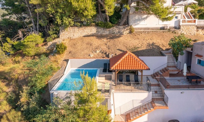 Rab Town Other | One bedroom apartment with sea view and shared pool