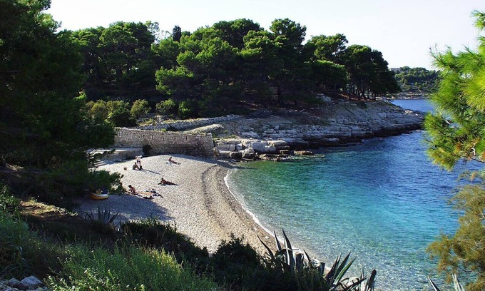 Cove Rogacic Apartment | One bedroom apartment with balcony and sea view Vis (A-8869-b)