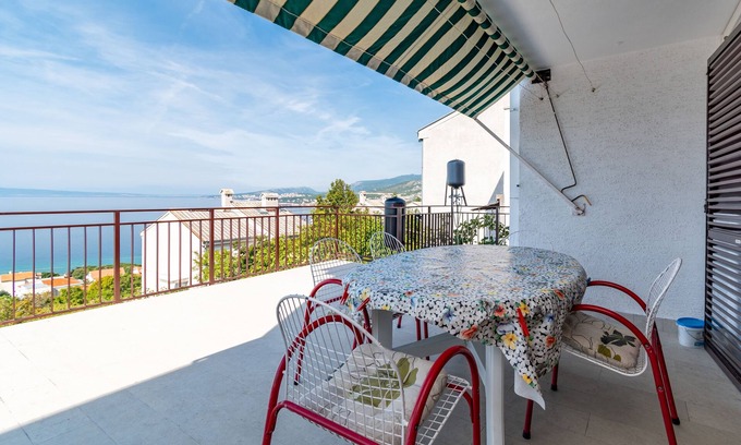 Klenovica Apartment | Two bedroom apartment with terrace and sea view Klenovica, Novi Vinodolski (A-5530-a)