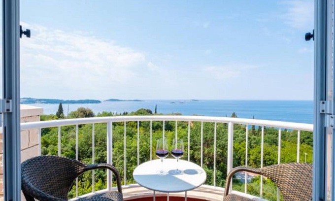Plat Apartment | Villa Panorama Dubrovnik - Comfort One Bedroom Apartment with Balcony and sea View