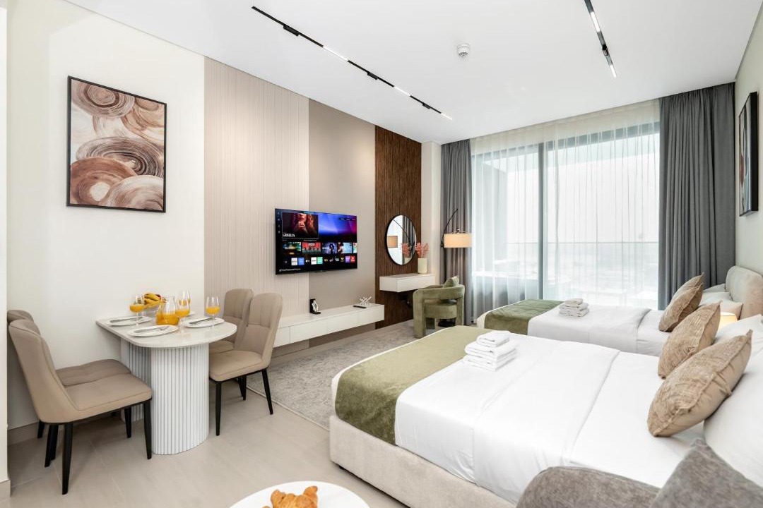 Downtown Dubai Apartment | Spacious Studio with Balcony & Jacuzzi Trillionaire Residences, Business Bay