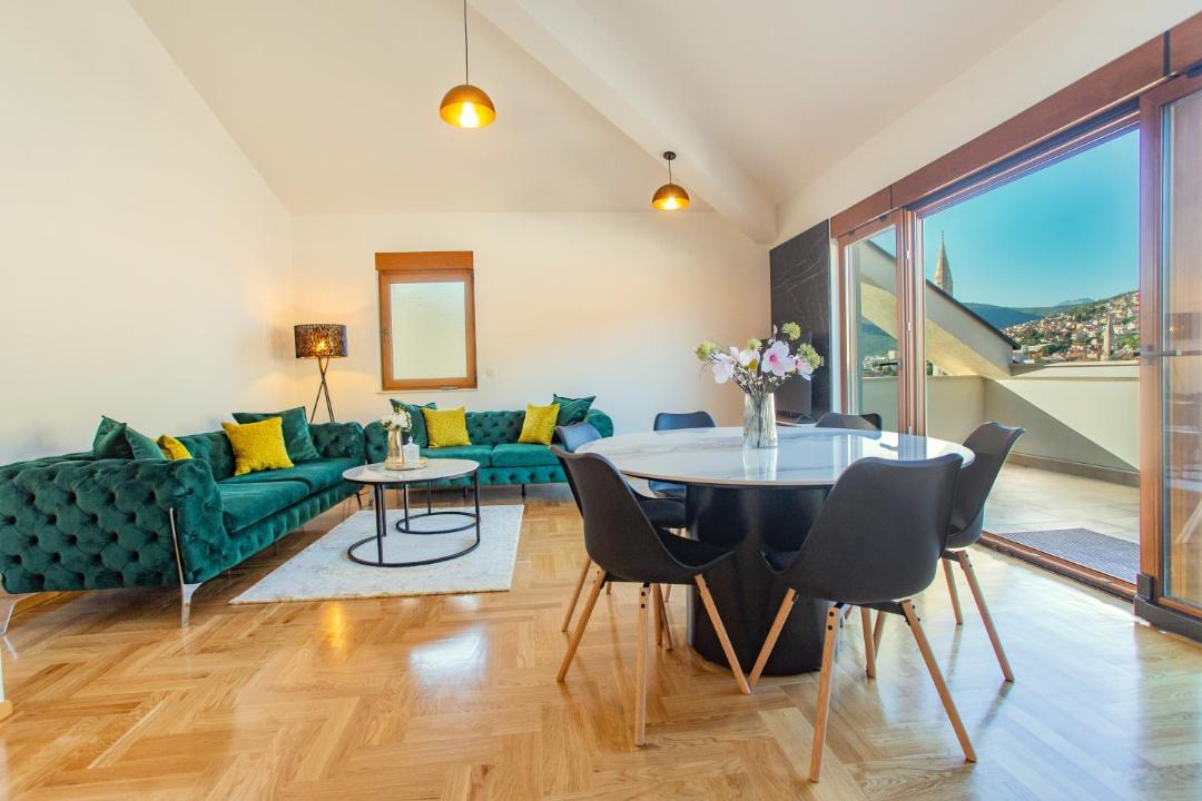 Mostar Old Town Apartment | Sky Penthouse Old Bridge with sauna and jacuzzi