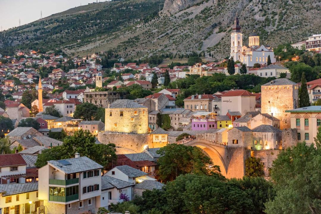 Photo of Buildings in Mostar Old Town