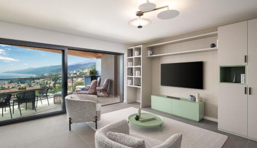 Two-Bedroom Apartment with Balcony and Sea View