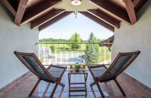 Ivanic-Grad Villa | Stunning private villa with WIFI, private pool, A/C, hot tub, TV, terrace, panoramic view, parking