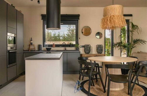 Frata Villa | Modern stone villa with heated pool near Porec