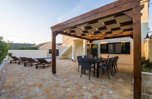 Vinjerac Villa | Stone Villa Castello Coza II. with pool, close to the sea and Velebit mountain