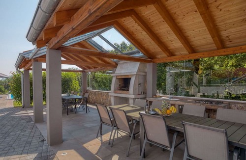 Pobri House | Beautiful private villa for 16 guests with A/C, hot tub, WIFI, private pool, TV, terrace and par...