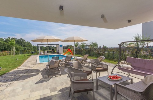 Buzinija Villa | Stunning private villa with WIFI, A/C, private pool, hot tub, TV, patio, panoramic view, parking