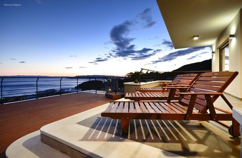 Veliko Brdo Villa | Villa View * Luxury villa in Makarska, private heated pool, gym, jacuzzi, sea view, electric car charger