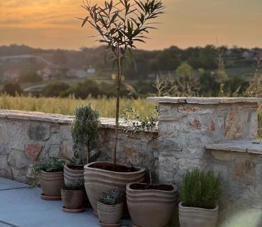 Vizinada Villa | Luxuriöse Villa Don Giordano im toskanischen Stil mit Pool, Weinbergblick und Olivenhainen in Istrien