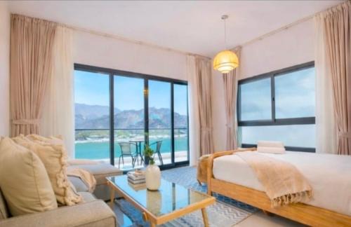 Sharm Villa | Azure Escape - Swimming Pool with Sea and Mountain view - Al Dana Island Fujairah