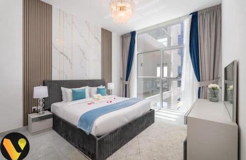 Discovery Gardens Apartment | Vogue Vacation Homes, Al Furjan Pearlz by Danube near Ibn Battuta Mall, One Bedroom Apartment with Balcony and Pool View, Access to all Amenities, Walkable to Al Furjan Metro Station