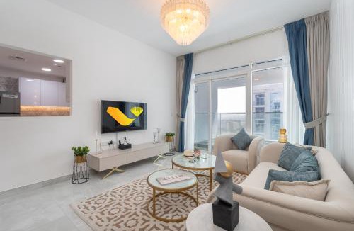 Discovery Gardens Apartment | Vogue Vacation Homes, Al Furjan Pearlz by Danube near Ibn Battuta Mall, Three Bedroom plus Kids room Apartment with Balcony and Private pool, Access to all Amenities, Walkable to Al Furjan Metro Station