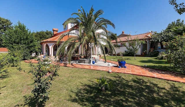 Charming fully-equipped villa with a private garden and pool in Kukci