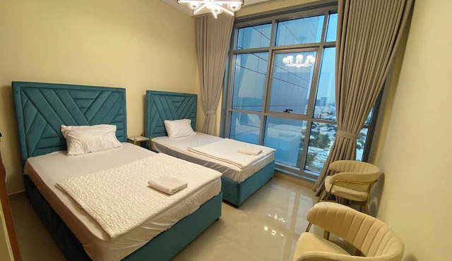 Beachfront Duplex apartment with full sea view. in Ajman