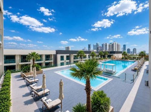Stunning Beachfront Studio at Blue Bay Walk - Ajmal Makan in Sharjah
