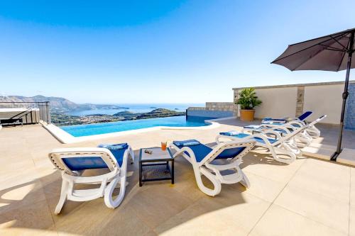 Luxury Villa Olive with pool and Jacuzzi near Dubrovnik in Ivanica