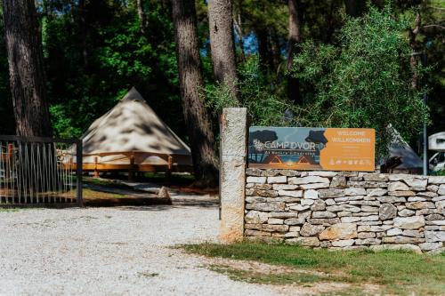 Camp 'Dvor' bell tent accommodation